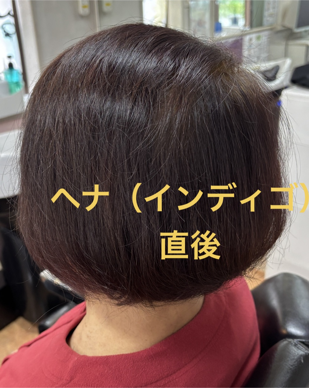 ヘナ（インディゴ）直後