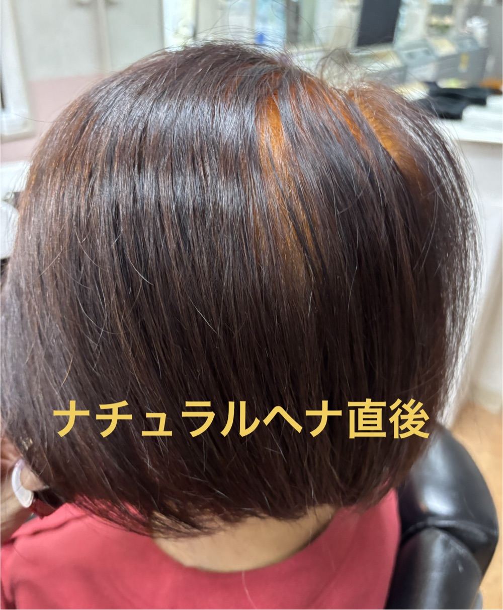 ナチュラルヘナ直後